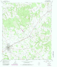 Download a high-resolution, GPS-compatible USGS topo map for Franklin, TX (1983 edition)