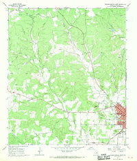 1967 Map of Fredericksburg, TX, 1970 Print