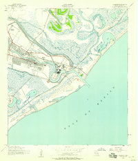 Download a high-resolution, GPS-compatible USGS topo map for Freeport, TX (1958 edition)