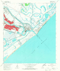 Download a high-resolution, GPS-compatible USGS topo map for Freeport, TX (1966 edition)