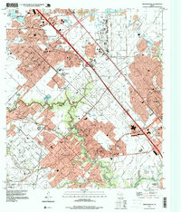 preview thumbnail of historical topo map of Friendswood, TX in 1995