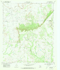 Download a high-resolution, GPS-compatible USGS topo map for Gail NE, TX (1971 edition)
