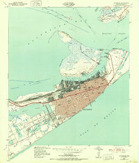 Download a high-resolution, GPS-compatible USGS topo map for Galveston, TX (1952 edition)