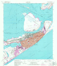 Download a high-resolution, GPS-compatible USGS topo map for Galveston, TX (1977 edition)