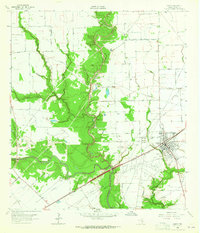 Download a high-resolution, GPS-compatible USGS topo map for Ganado, TX (1965 edition)