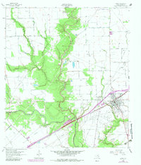 Download a high-resolution, GPS-compatible USGS topo map for Ganado, TX (1983 edition)
