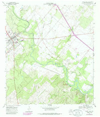 Download a high-resolution, GPS-compatible USGS topo map for George West, TX (1986 edition)
