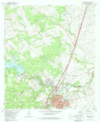 Download a high-resolution, GPS-compatible USGS topo map for Georgetown, TX (1987 edition)