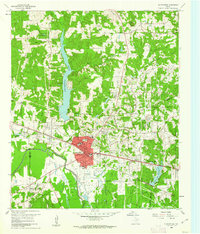 Download a high-resolution, GPS-compatible USGS topo map for Gladewater, TX (1962 edition)