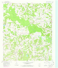 preview thumbnail of historical topo map of Upshur County, TX in 1960