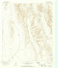 preview thumbnail of historical topo map of Culberson County, TX in 1964
