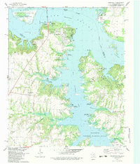 Download a high-resolution, GPS-compatible USGS topo map for Gordonville, TX (1983 edition)