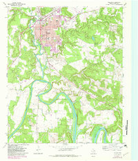 Download a high-resolution, GPS-compatible USGS topo map for Graham, TX (1982 edition)