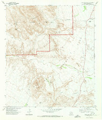 Download a high-resolution, GPS-compatible USGS topo map for Grapevine Hills, TX (1974 edition)