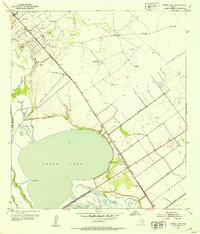 Download a high-resolution, GPS-compatible USGS topo map for Green Lake, TX (1953 edition)