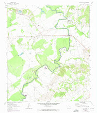 Download a high-resolution, GPS-compatible USGS topo map for Halls Bluff, TX (1974 edition)