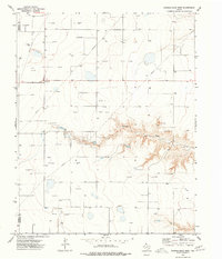 Download a high-resolution, GPS-compatible USGS topo map for Hannas Draw West, TX (1977 edition)