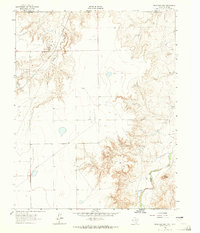 1962 Map of Texas County, OK, 1965 Print