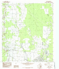 Download a high-resolution, GPS-compatible USGS topo map for Hardin, TX (1985 edition)