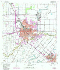 Download a high-resolution, GPS-compatible USGS topo map for Harlingen, TX (1984 edition)