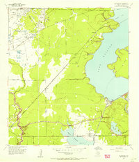 preview thumbnail of historical topo map of Harris County, TX in 1954