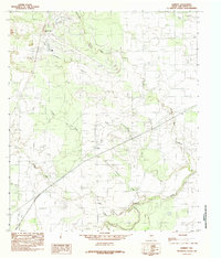 Download a high-resolution, GPS-compatible USGS topo map for Harriet, TX (1984 edition)