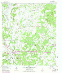 Download a high-resolution, GPS-compatible USGS topo map for Harwood, TX (1982 edition)