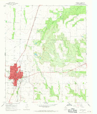 Download a high-resolution, GPS-compatible USGS topo map for Haskell, TX (1968 edition)