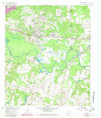 Download a high-resolution, GPS-compatible USGS topo map for Hawkins, TX (1982 edition)