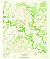 Download a high-resolution, GPS-compatible USGS topo map for Helena, TX (1961 edition)