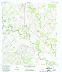 Download a high-resolution, GPS-compatible USGS topo map for Helena, TX (1987 edition)