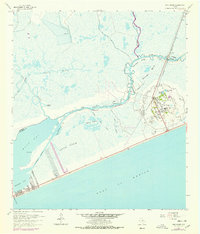 preview thumbnail of historical topo map of Chambers County, TX in 1962