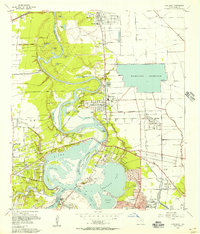Download a high-resolution, GPS-compatible USGS topo map for Highlands, TX (1956 edition)