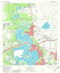 Download a high-resolution, GPS-compatible USGS topo map for Highlands, TX (1983 edition)