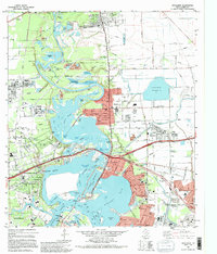 Download a high-resolution, GPS-compatible USGS topo map for Highlands, TX (1995 edition)