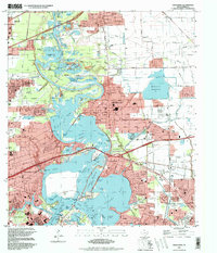 Download a high-resolution, GPS-compatible USGS topo map for Highlands, TX (1998 edition)