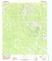Download a high-resolution, GPS-compatible USGS topo map for Hillister, TX (1985 edition)