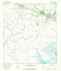 1964 Map of Hitchcock, TX, 1966 Print