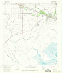 1964 Map of Hitchcock, TX, 1970 Print