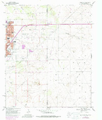 1969 Map of Gaines County, TX, 1987 Print