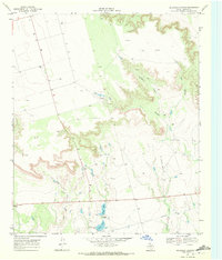 Download a high-resolution, GPS-compatible USGS topo map for Holloway Canyon, TX (1972 edition)