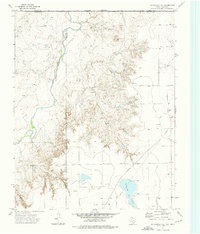 1973 Map of Ochiltree County, TX, 1975 Print