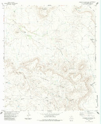 Download a high-resolution, GPS-compatible USGS topo map for Horseshoe Mountains, TX (1984 edition)