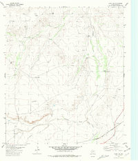 preview thumbnail of historical topo map of Pecos County, TX in 1980