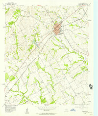 1956 Map of Limestone County, TX, 1957 Print