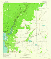 preview thumbnail of historical topo map of Harris County, TX in 1960