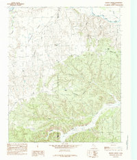 Download a high-resolution, GPS-compatible USGS topo map for Hughes Canyon, TX (1985 edition)