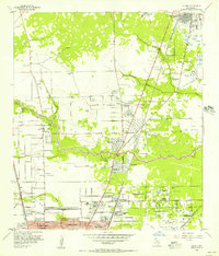Download a high-resolution, GPS-compatible USGS topo map for Humble, TX (1956 edition)