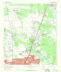 Download a high-resolution, GPS-compatible USGS topo map for Humble, TX (1969 edition)