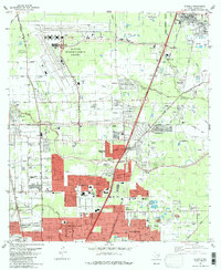 Download a high-resolution, GPS-compatible USGS topo map for Humble, TX (1982 edition)